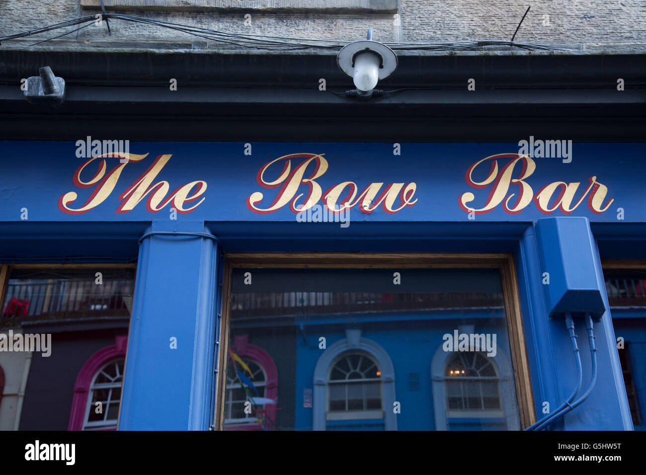 Bow Bar, Grassmarket; Schottland; Edinburgh Stockfoto