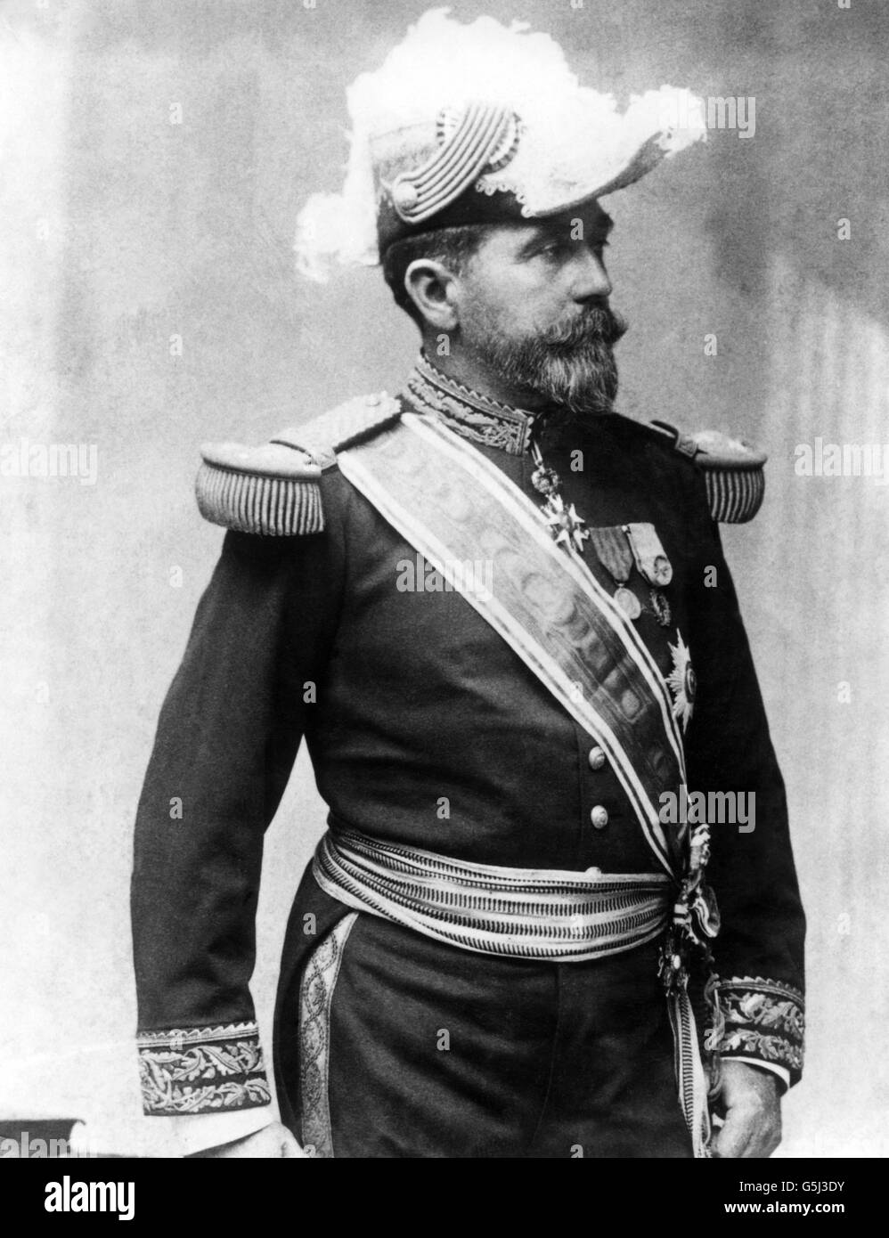 Erster Weltkrieg - Französische Führer. Admiral Fournier 1914. Stockfoto