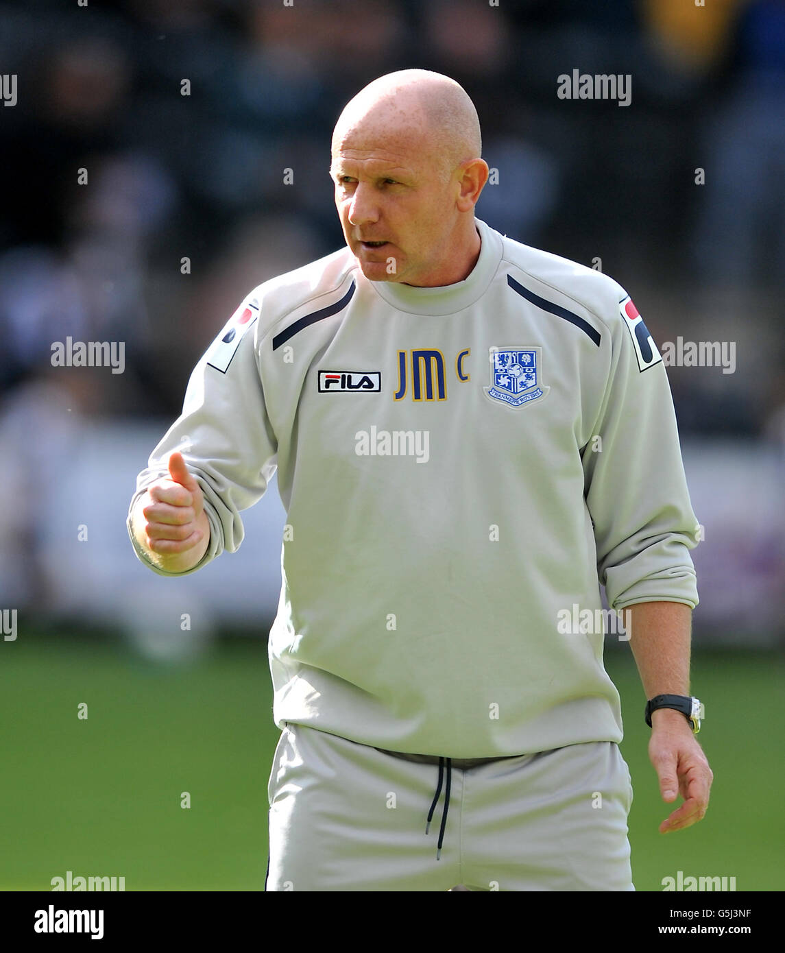 Fußball - npower Football League One - Notts County / Tranmere Rovers - Meadow Lane. Tranmere Rovers Assistant Manager John McMahon Stockfoto