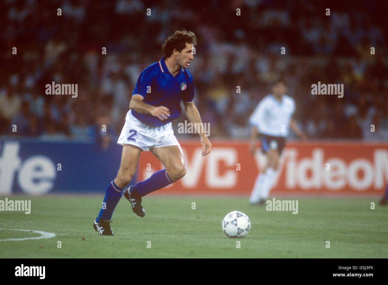 Fußball - FIFA World Cup Italia 90 - Runde der 16 - Italien / Uruguay - Olympiastadion Rom Stockfoto