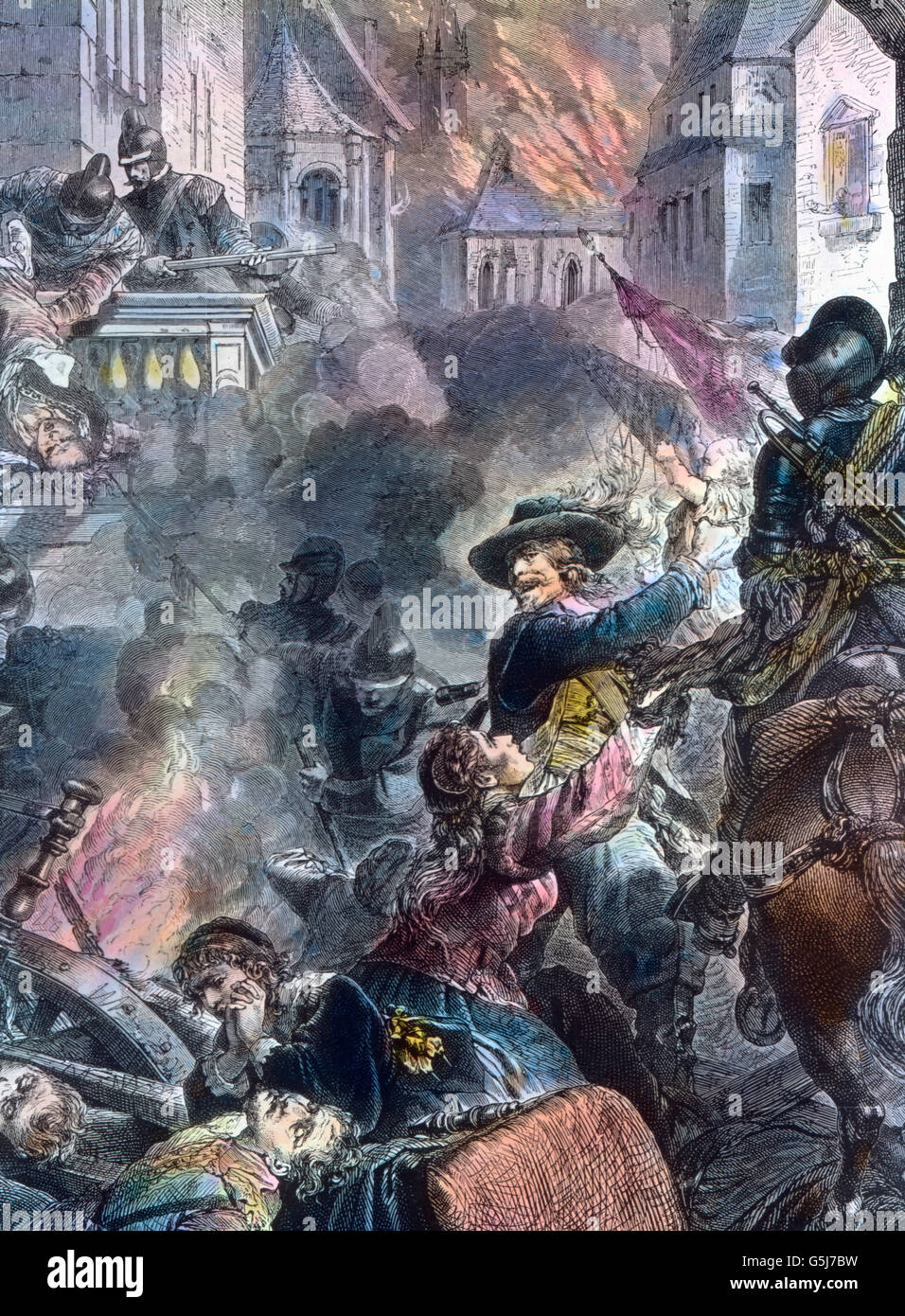 Tilly Vor Magdeburg. Johann Tserclaes an die Stadt Magdeburg zu kämpfen. Stockfoto