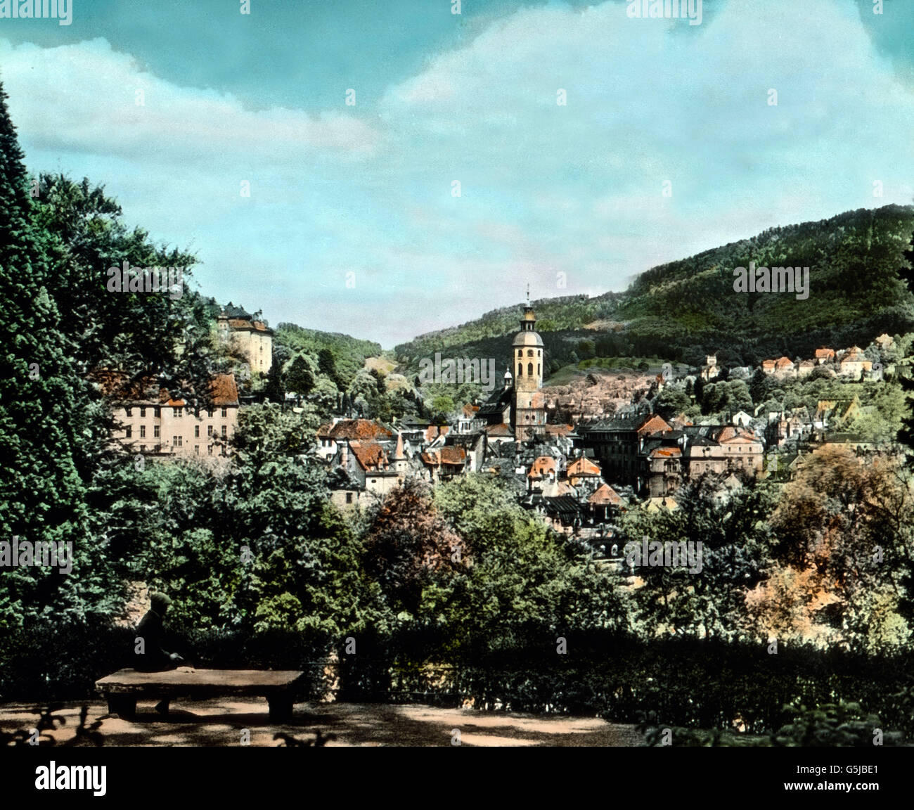BadenBaden Liegt Im Grünen Tale der Oos. Sanft Ansteigende, Mit Villen Übersäte Hügel, sterben