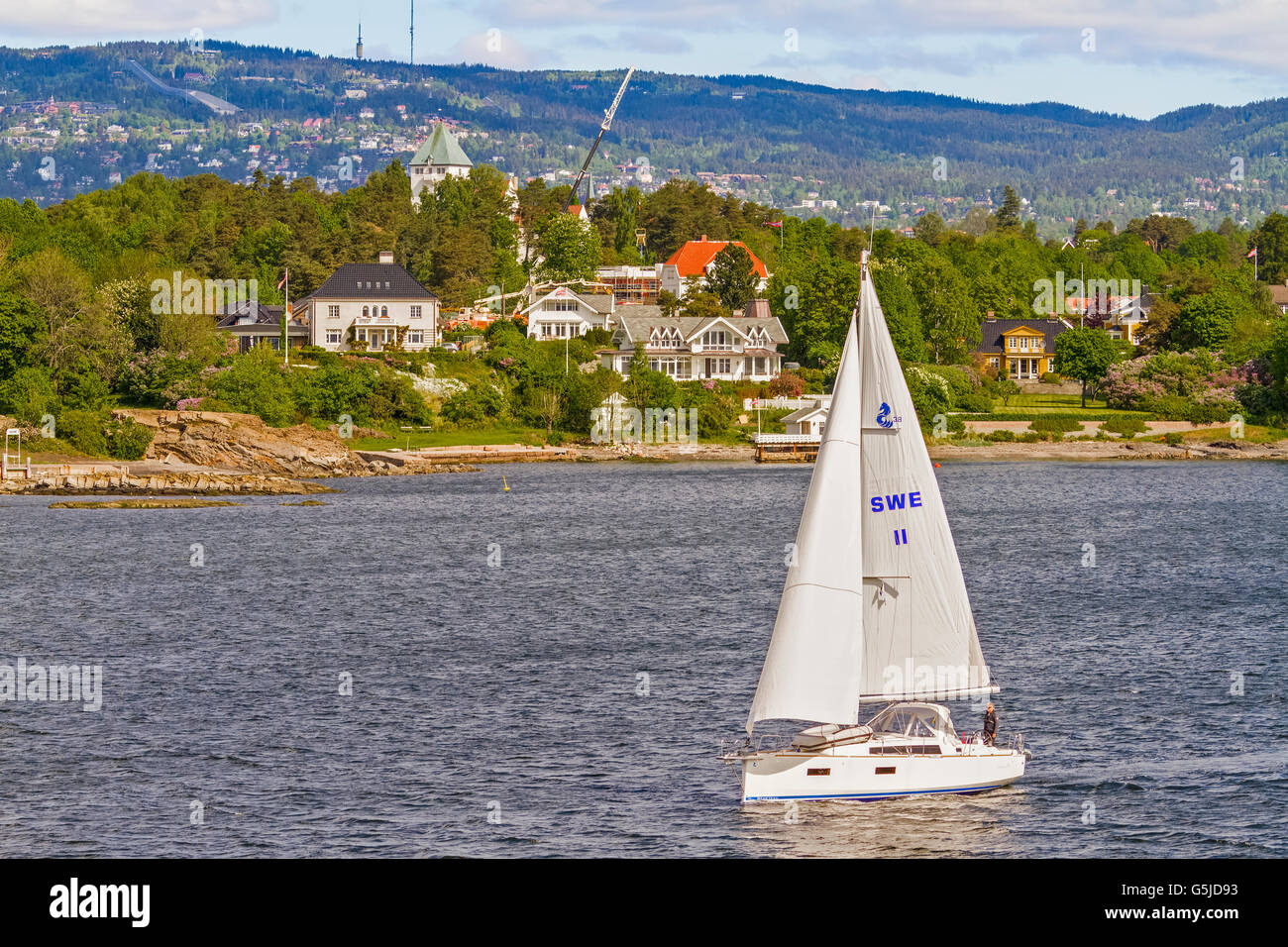 Yachten, Segeln In Oslo Fjord Oslo Norwegen Stockfoto