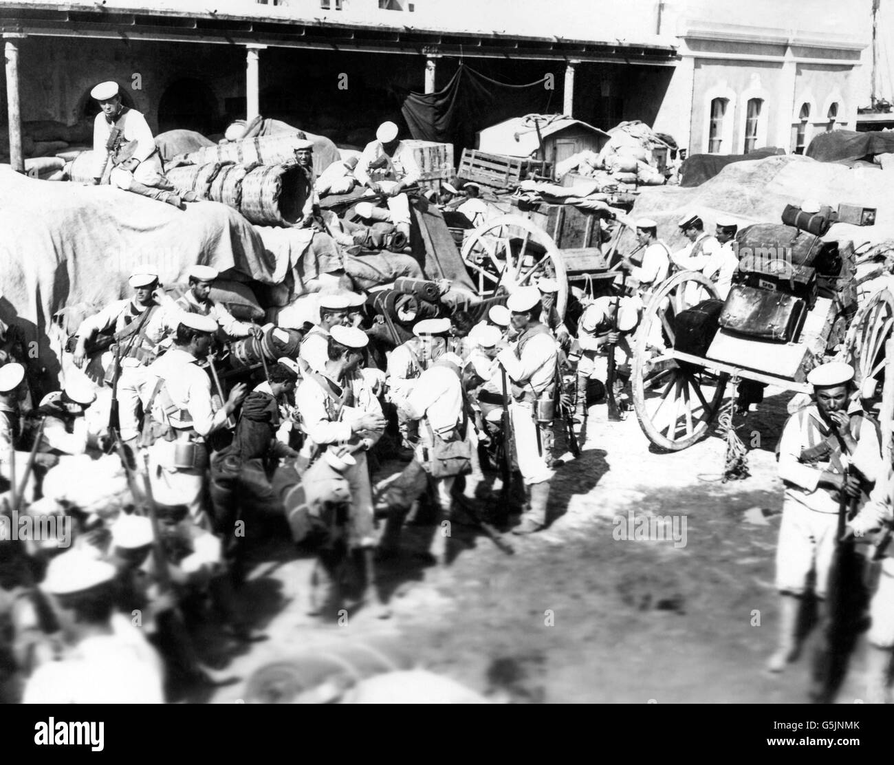 Erster Weltkrieg - italienische Armee - Libyen Stockfoto