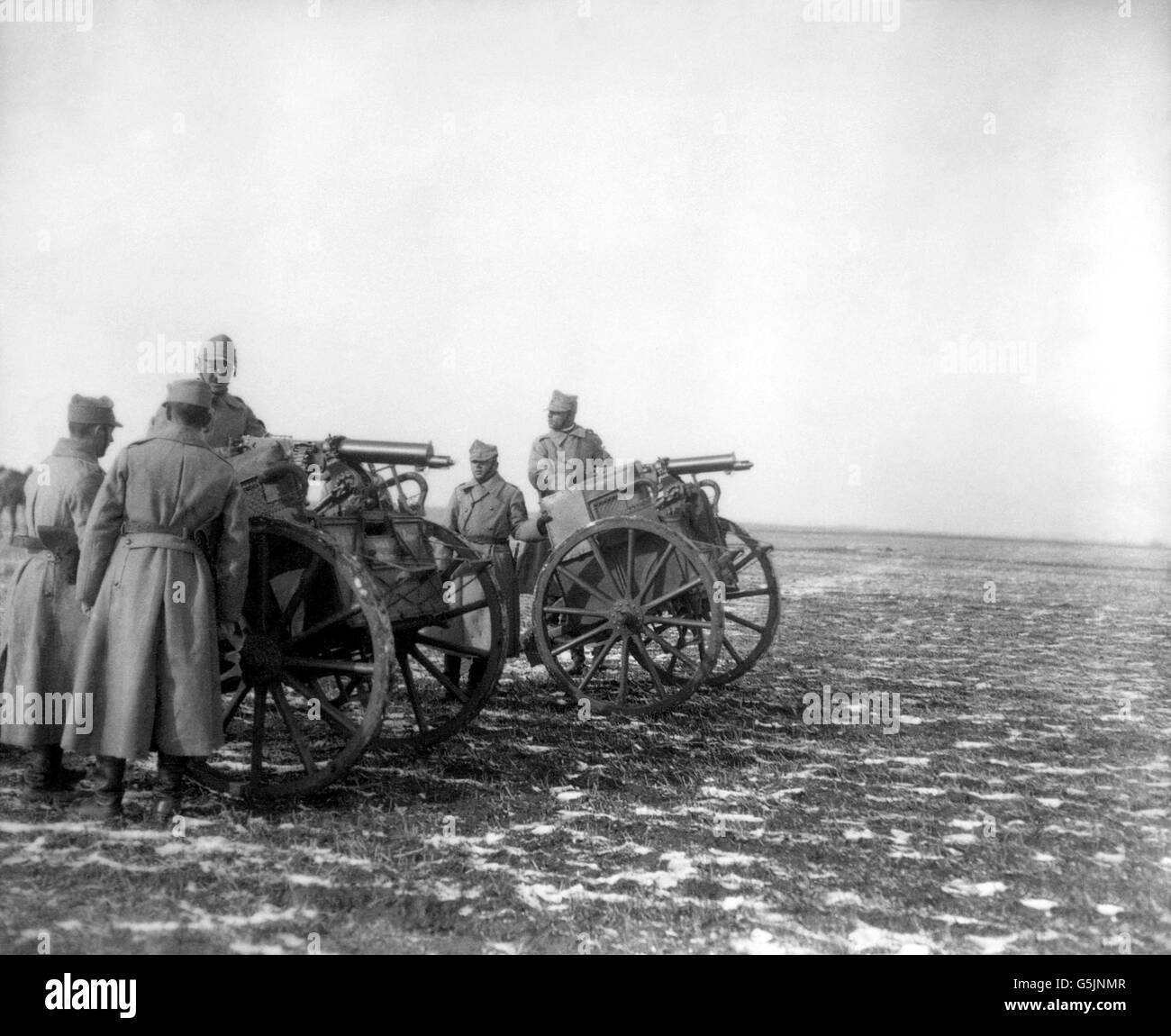 Erster Weltkrieg - rumänische Armee - Artillerie Stockfoto