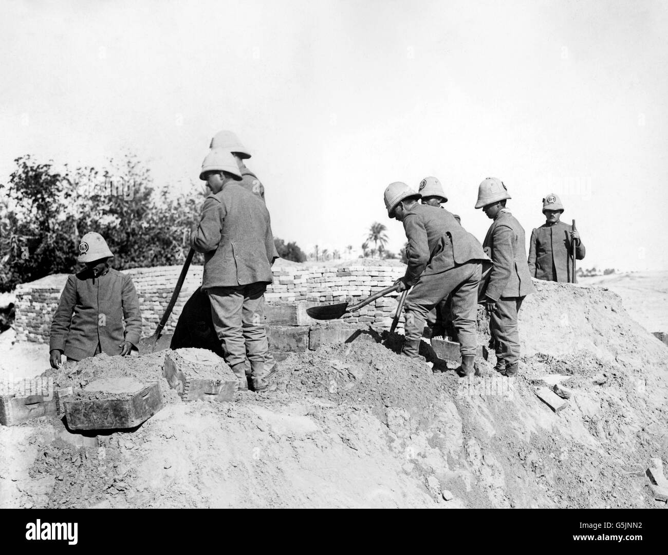 Erster Weltkrieg - italienische Armee - Libyen Stockfoto