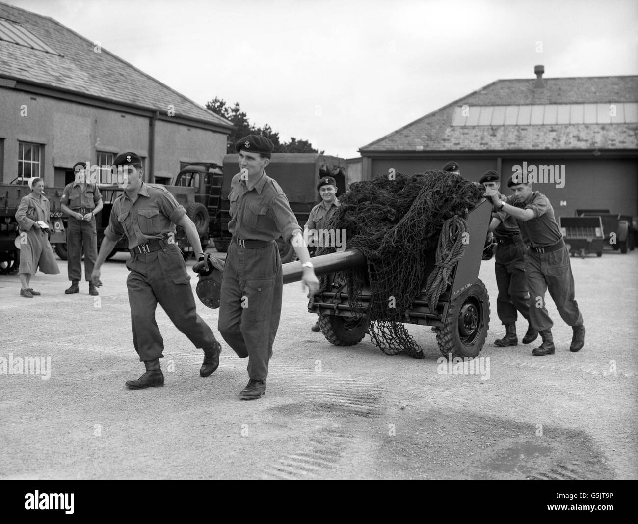 Suez Krise - britische Armee - Plymouth Stockfoto