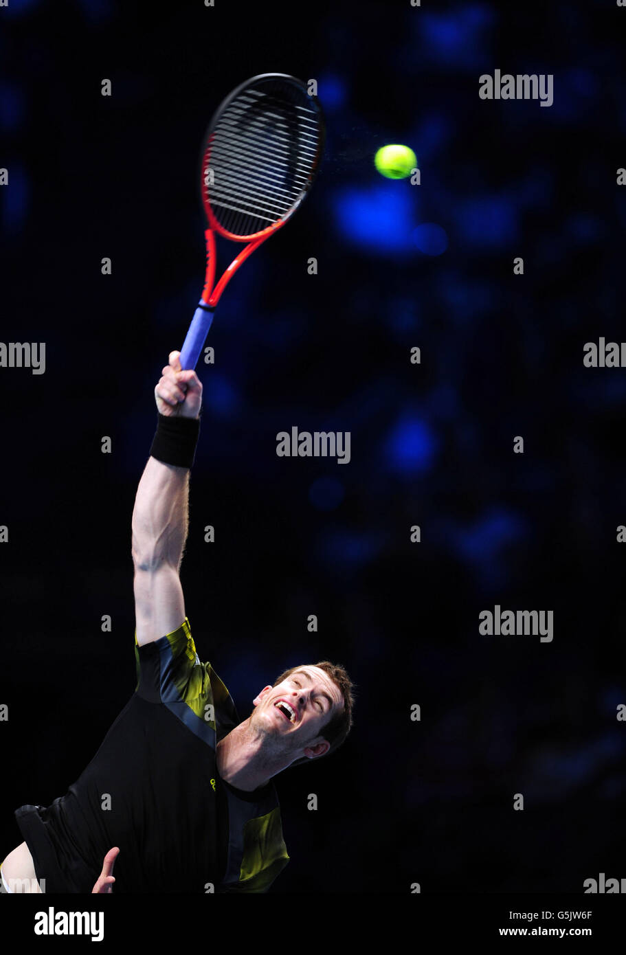 Tennis - Barclays ATP World Tour Finals - Tag 5 - O2 Arena Stockfoto