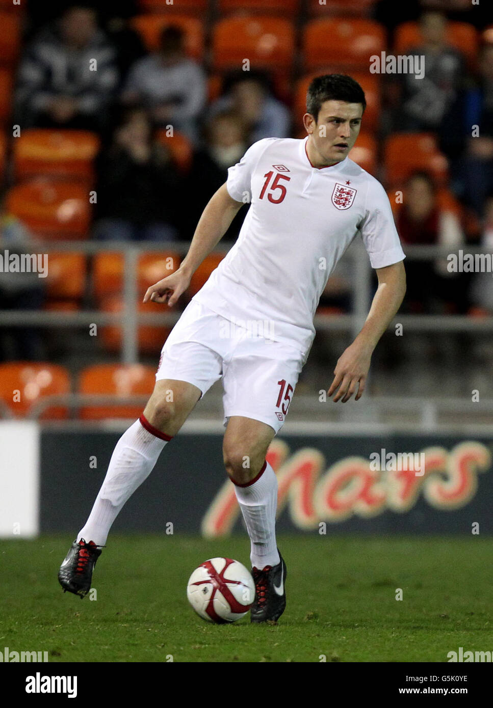 Englands Harry Maguire während des Under 21 International Friendly in der Bloomfield Road, Blackpool. Stockfoto