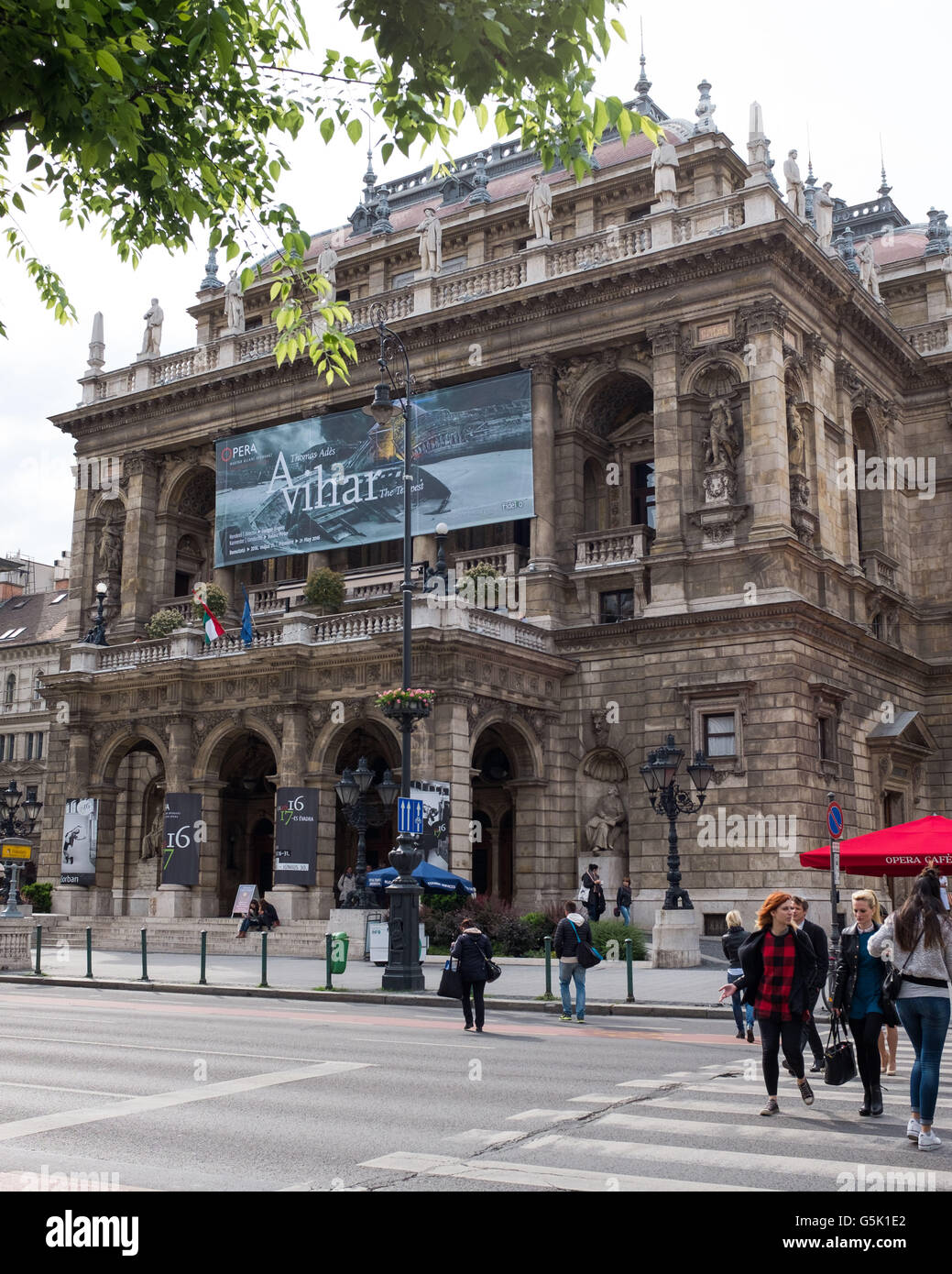 Ungarische Staatsoper in Budapest, Ungarn. Stockfoto