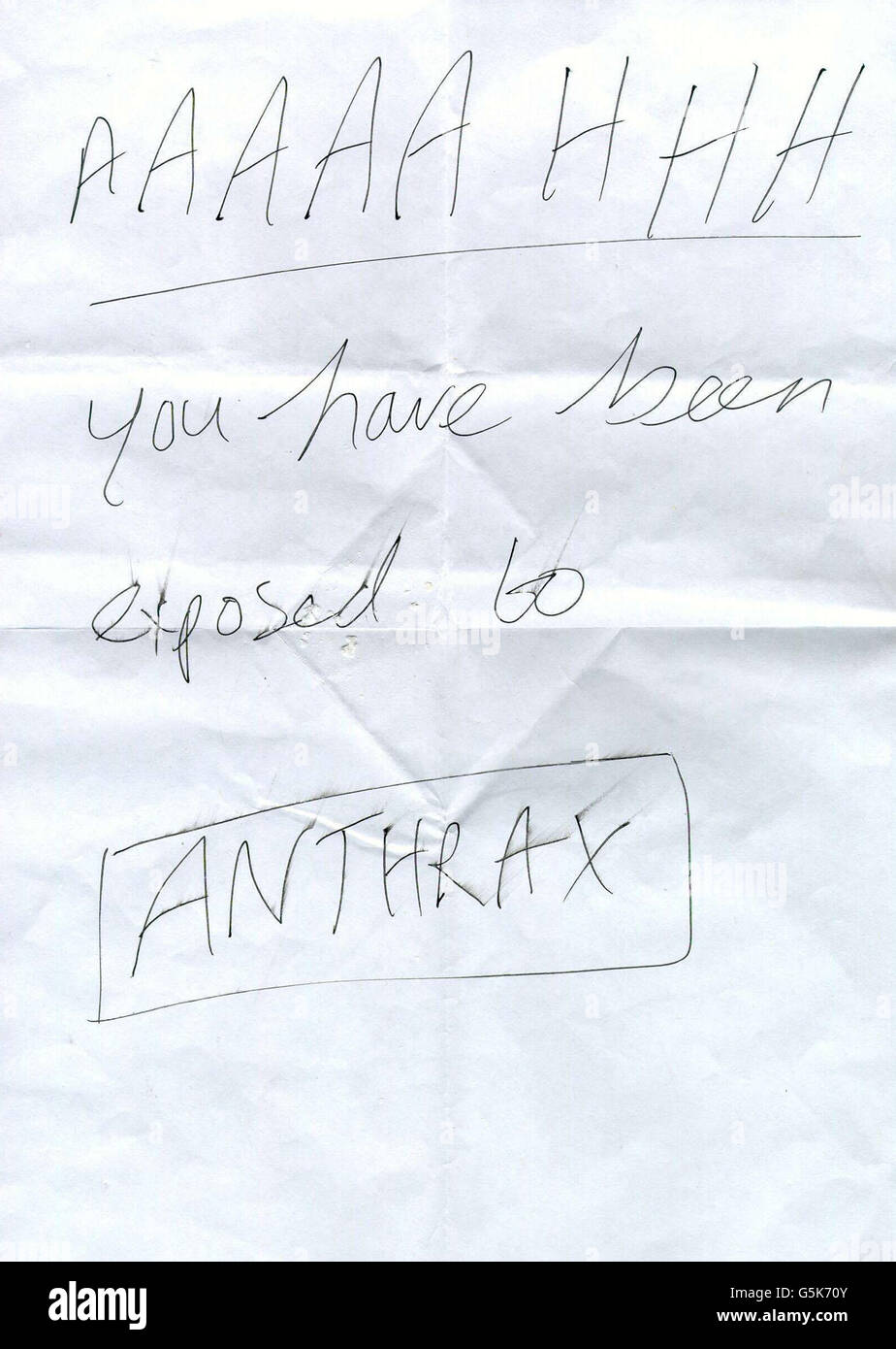 Anthrax-Hokuspokusse Stockfoto