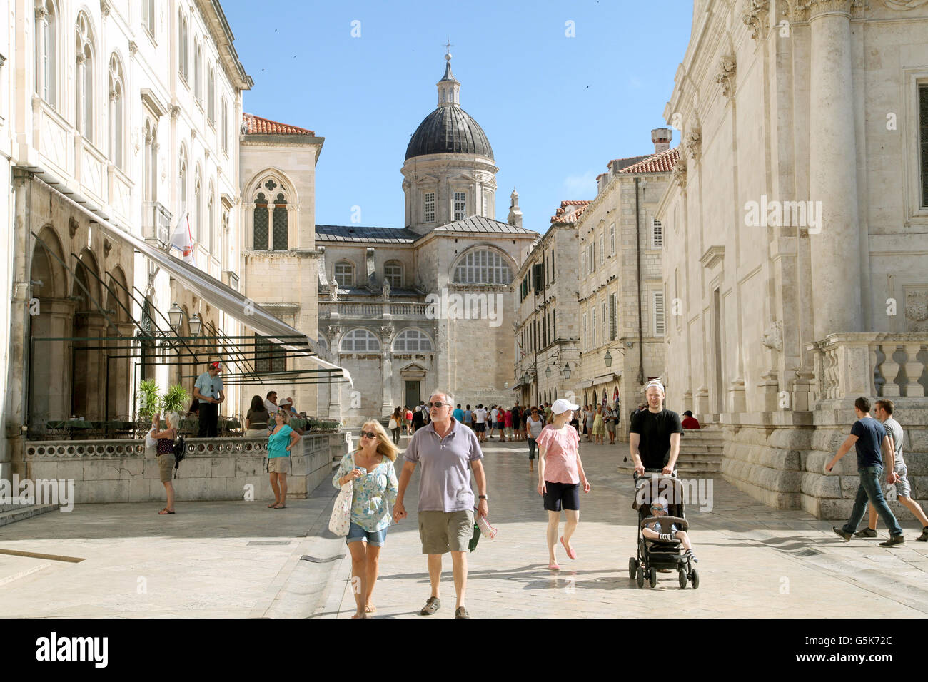 Dubrovnik Kroatien die Cathedralarchitecture Stockfoto