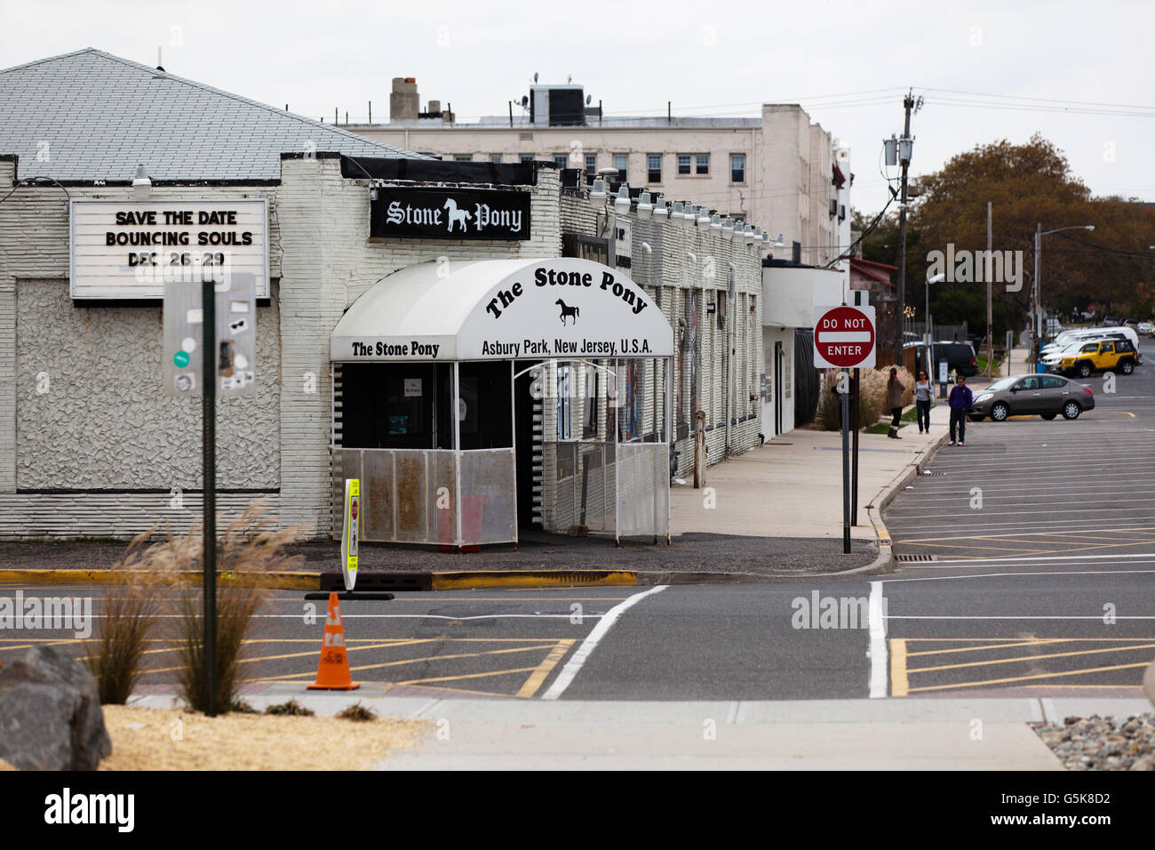 Die Stone Pony Musikveranstaltungen in Asbury Park, New Jersey, USA. Am besten bekannt als Veranstaltungsort für regelmäßige Konzerte für Bruce Springsteen Stockfoto