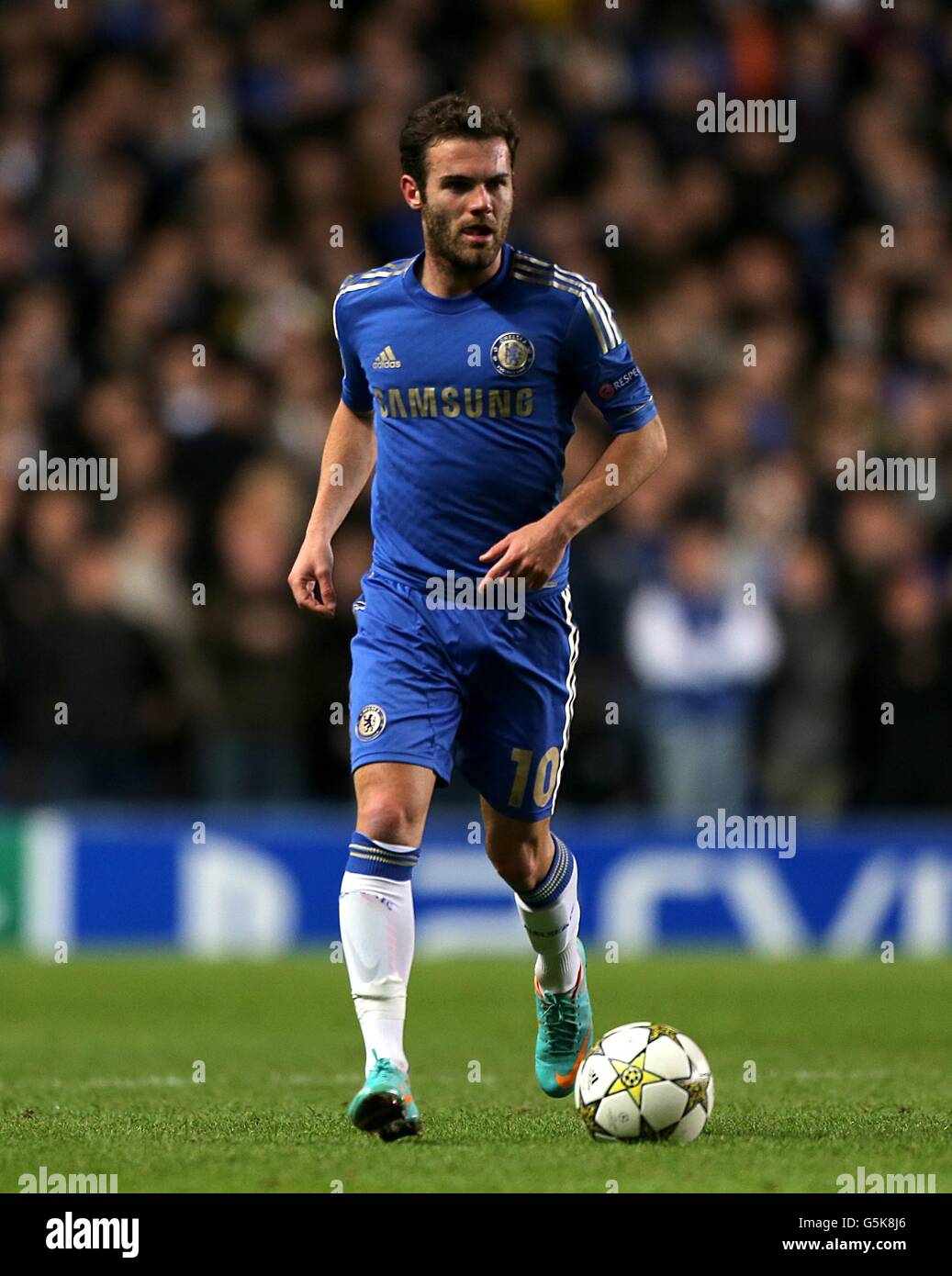 Fußball - UEFA Champions League - Gruppe E - Chelsea gegen Shakhtar Donetsk - Stamford Bridge. Juan Mata, Chelsea Stockfoto