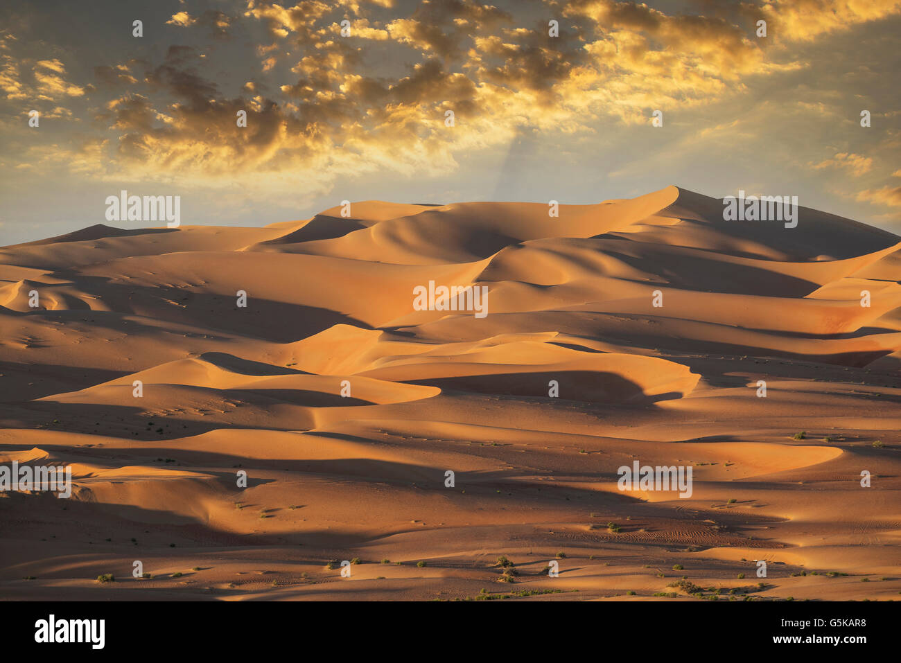 Sanddünen in abgelegenen Wüste Stockfoto