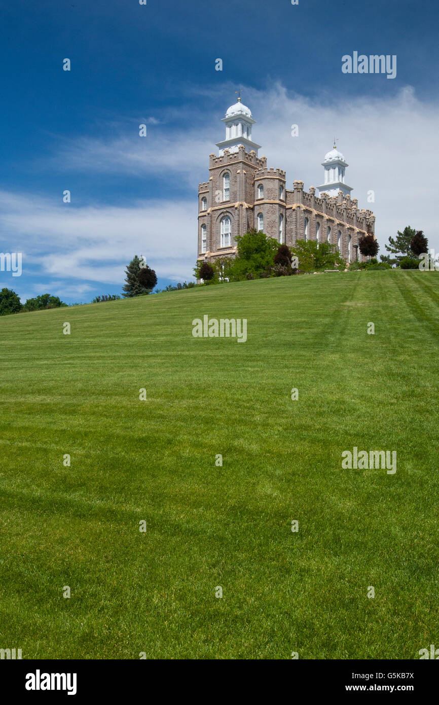 LDS Tempel--Logan, Utah Stockfoto