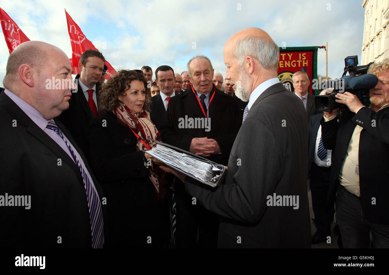 Magilligan Gefängnis zukünftige Stockfoto