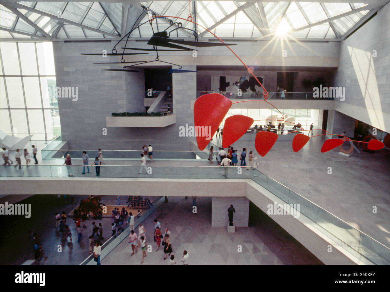 Innenansicht der National Gallery of Art; Washington; D. C.; USA Stockfoto