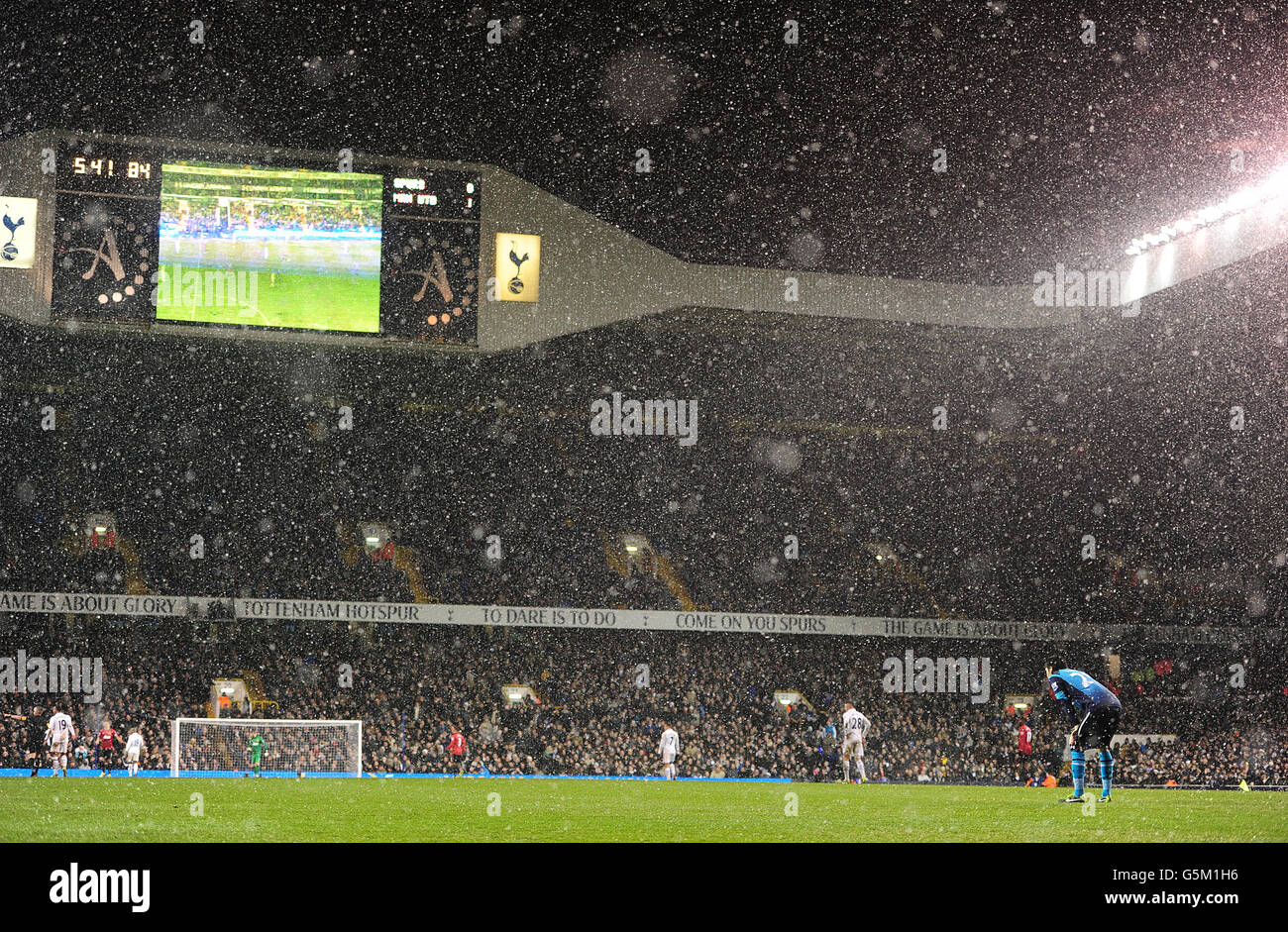Fußball - Barclays Premier League - Tottenham Hotspur gegen Manchester United – White Hart Lane Stockfoto
