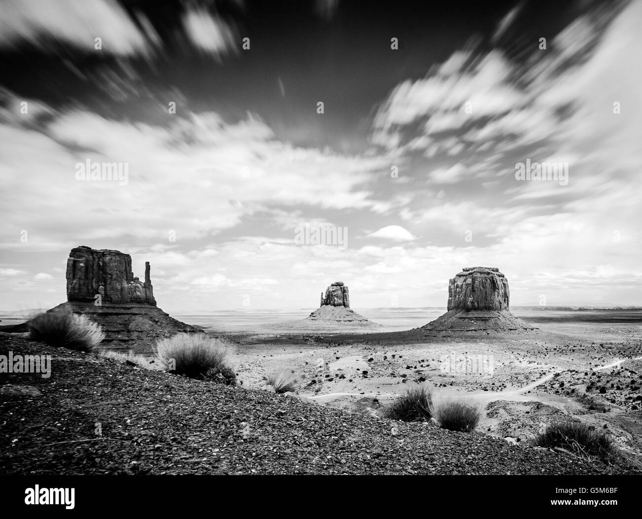 Herzlich Willkommen Sie in atemberaubende Monument Valley! Stockfoto
