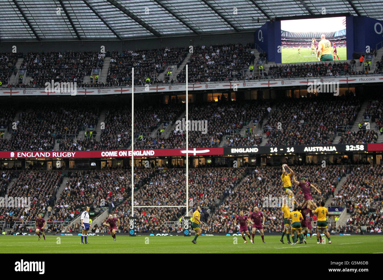 Rugby-Union - QBE International - England V Australien - Twickenham Stockfoto