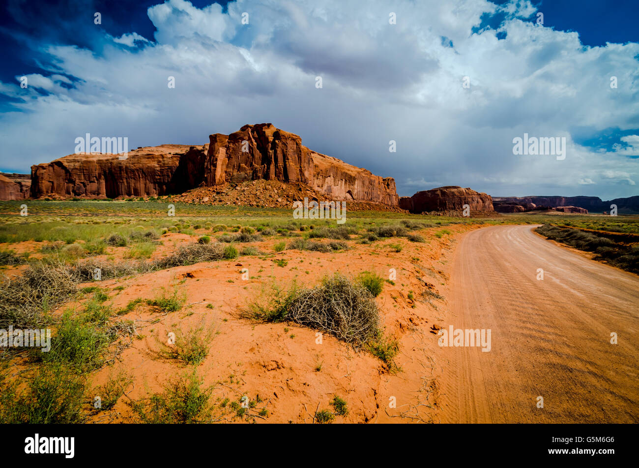 Herzlich Willkommen Sie in atemberaubende Monument Valley! Stockfoto