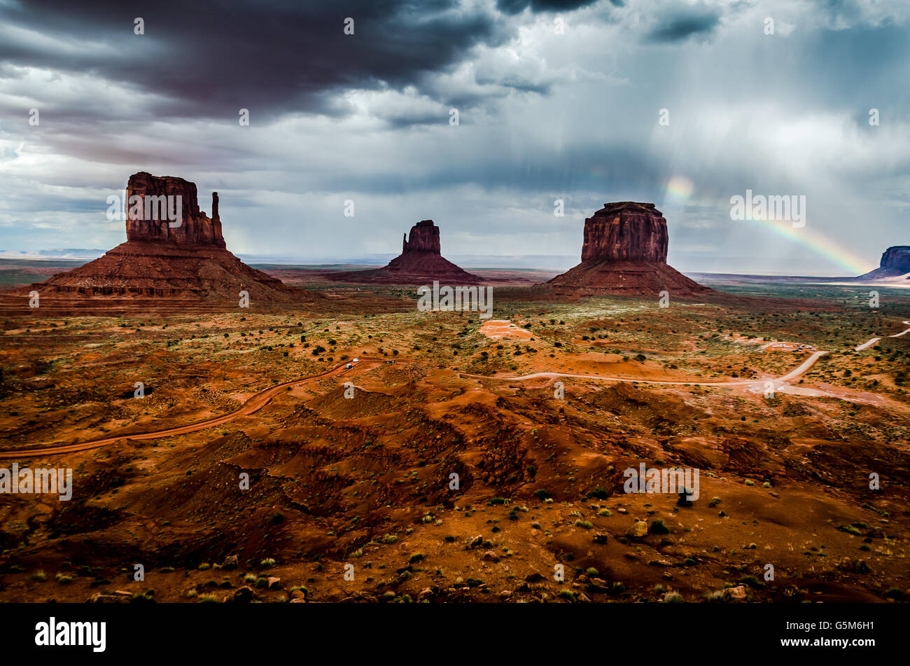 Herzlich Willkommen Sie in atemberaubende Monument Valley! Stockfoto