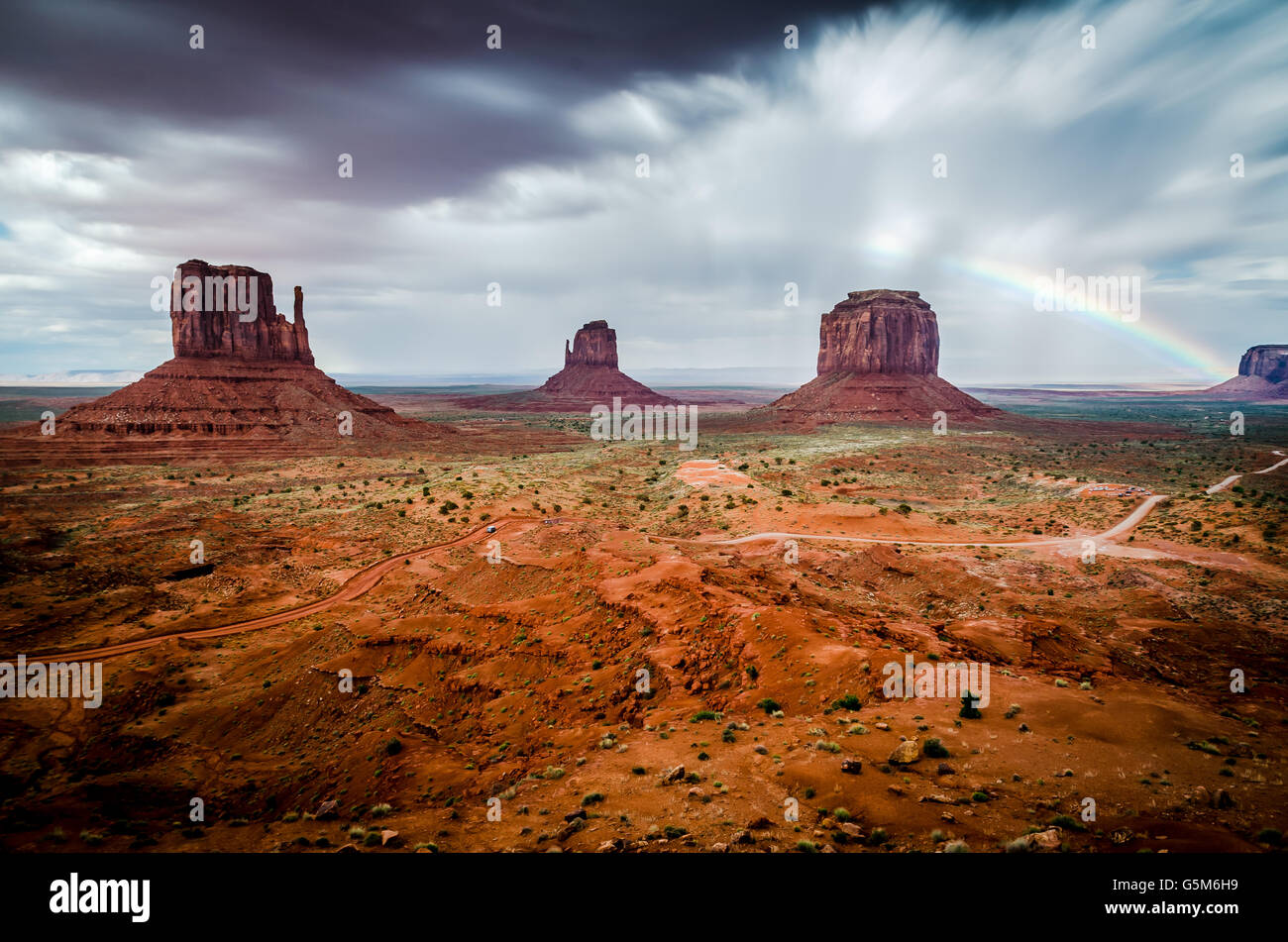 Herzlich Willkommen Sie in atemberaubende Monument Valley! Stockfoto