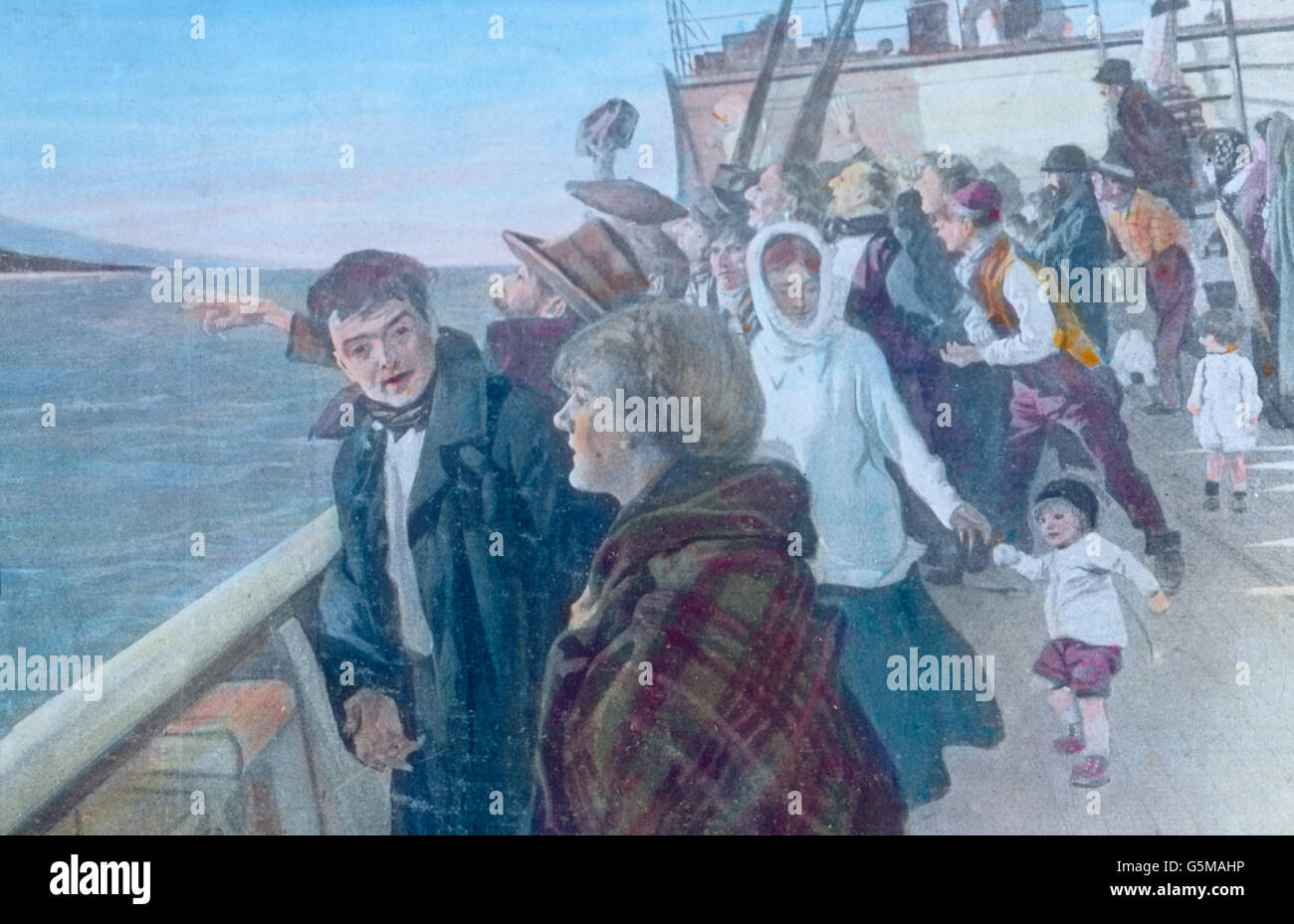 Passagiere eines Deck Eines Dampfschiffs, 1920er Jahre. Passagiere auf