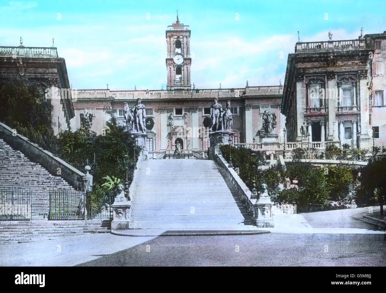 Szene Einer Pilgerfahrt Nach Rom, 1920er Jahre. Eindruck von einer Pilgerreise nach Rom, 1920er Jahre. Stockfoto