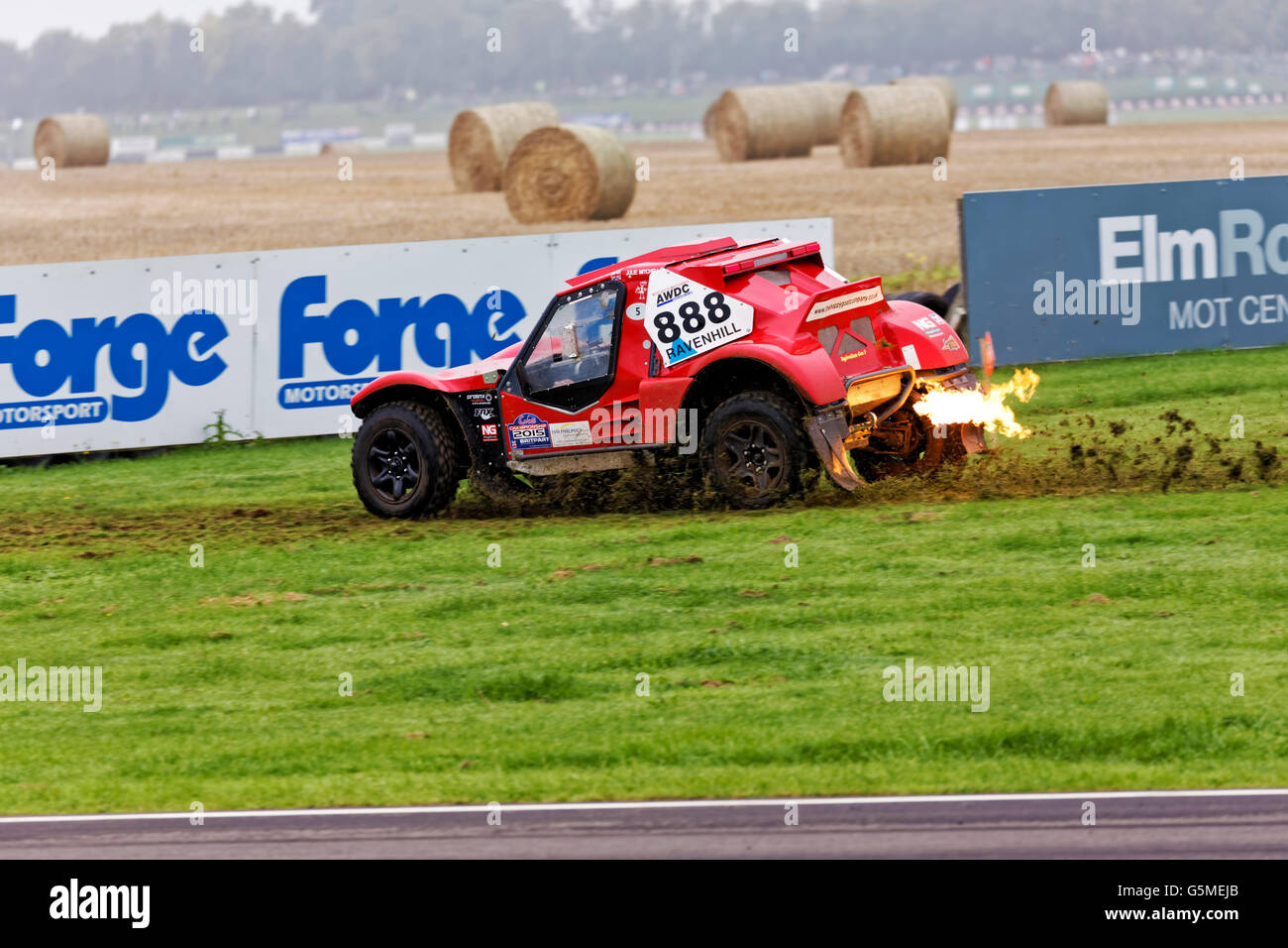 All Wheel Drive Club Offroad-Anzeige bei Castle Combe Rallyday 2015. Stockfoto