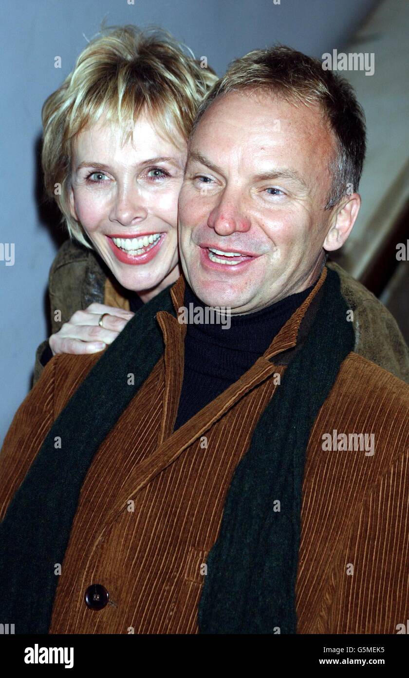 Sting und Trudie Styler kommen zur Premiere von Mean Machine im Odeon