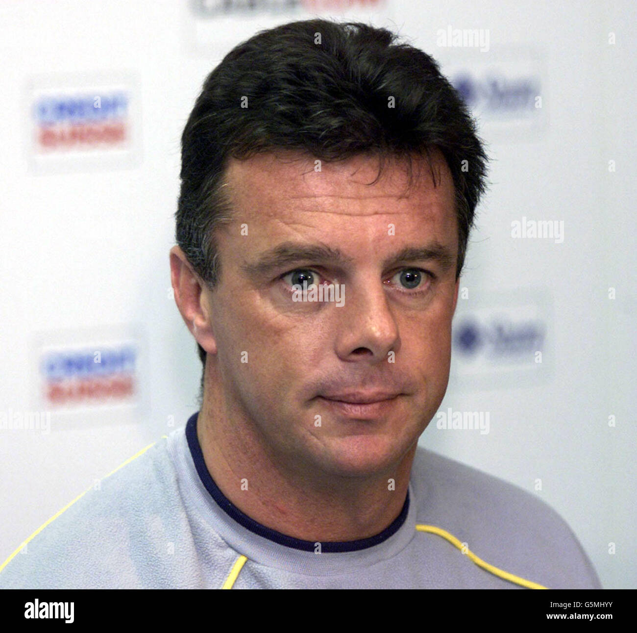 LEED United's Manager David O'Leary spricht vor dem 3. Lauf gegen Grasshopper's Zurich mit der Presse auf dem Grasshopper's Ground in Zürich. *EDI* PA Foto : Tom Hevezi. Stockfoto