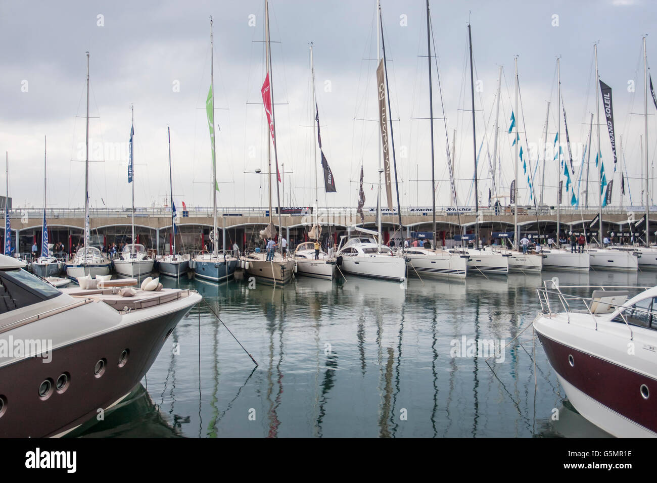 52ten Salone Nautico Genova, International Boat show Genua, 6-14 Oktober 2012. Boot, Yacht, Ausstattung und und Zubehör Stockfoto