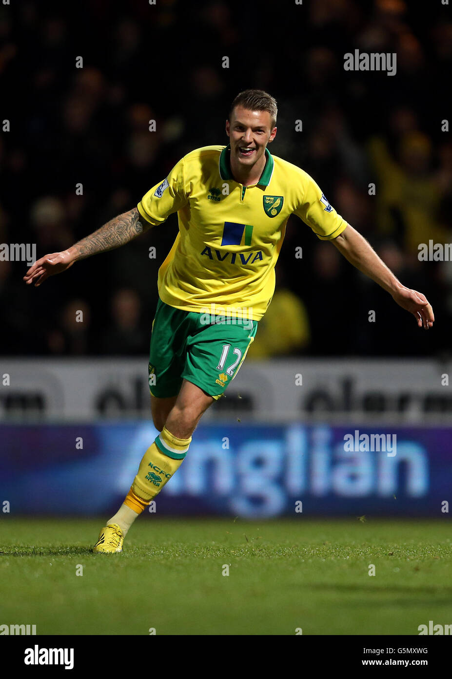 Anthony Pilkington von Norwich City feiert das erreichen des zweiten