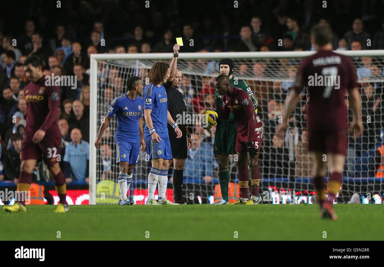Fußball - Barclays Premier League - Chelsea gegen Manchester City - Stamford Bridge Stockfoto
