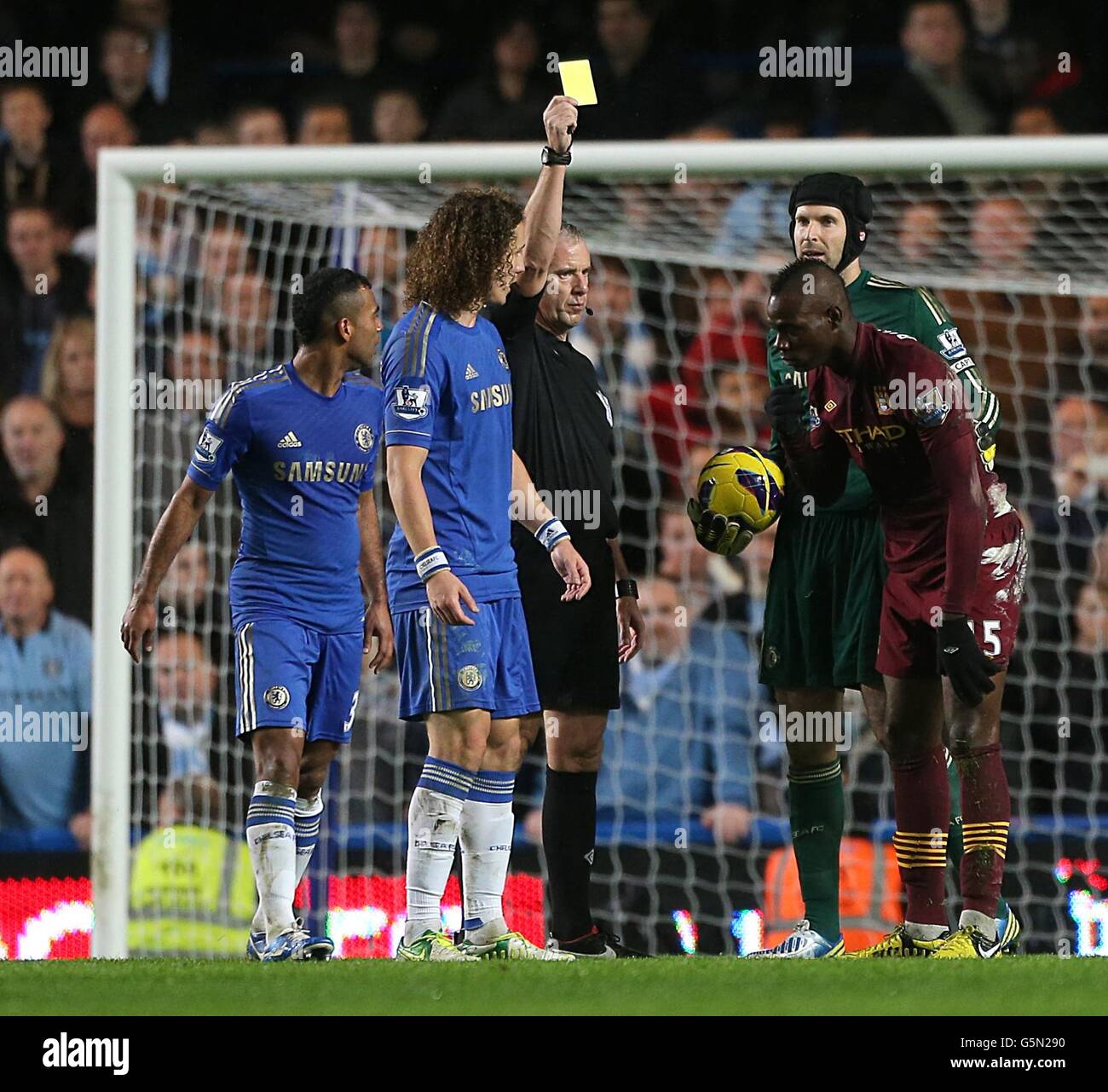 Fußball - Barclays Premier League - Chelsea gegen Manchester City - Stamford Bridge Stockfoto