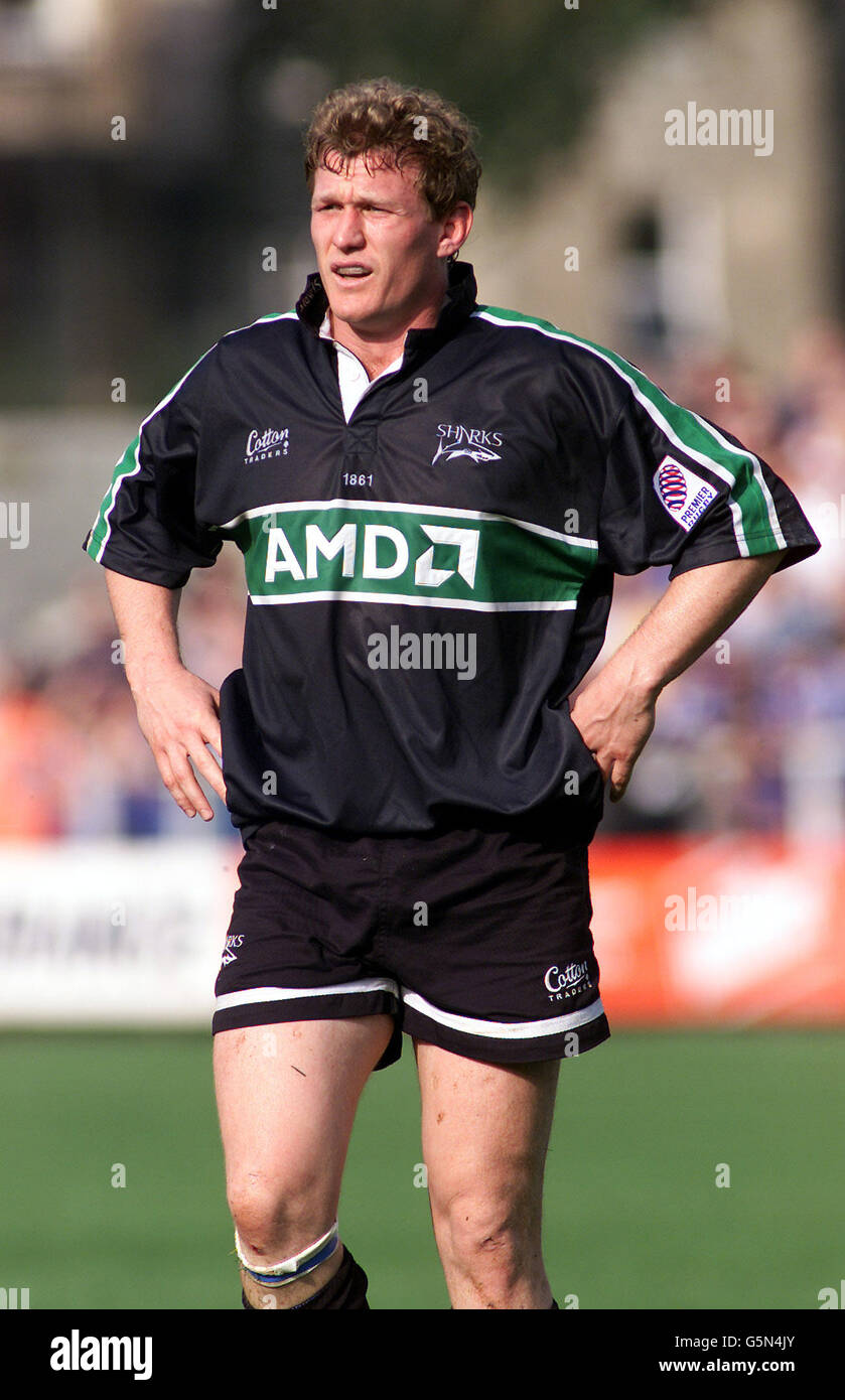 RUGBY UNION SALE'S - STUART PINKERTON. Sale's - Stuart Pinkerton im Premiership-Spiel von Zürich gegen Bath am Recreation Ground, Bath.. Foto David Davies.. Stockfoto