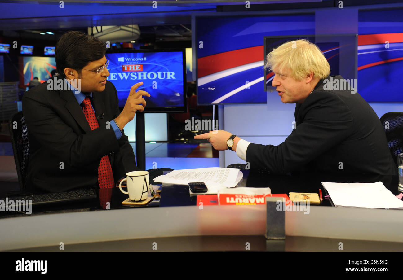 Boris Johnson besucht Indien - Tag 6 Stockfoto