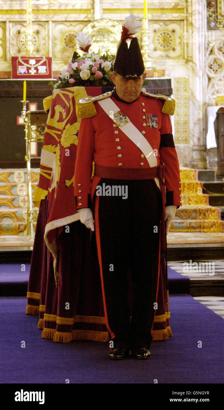 Prinzessin Margaret Funeral Stockfoto