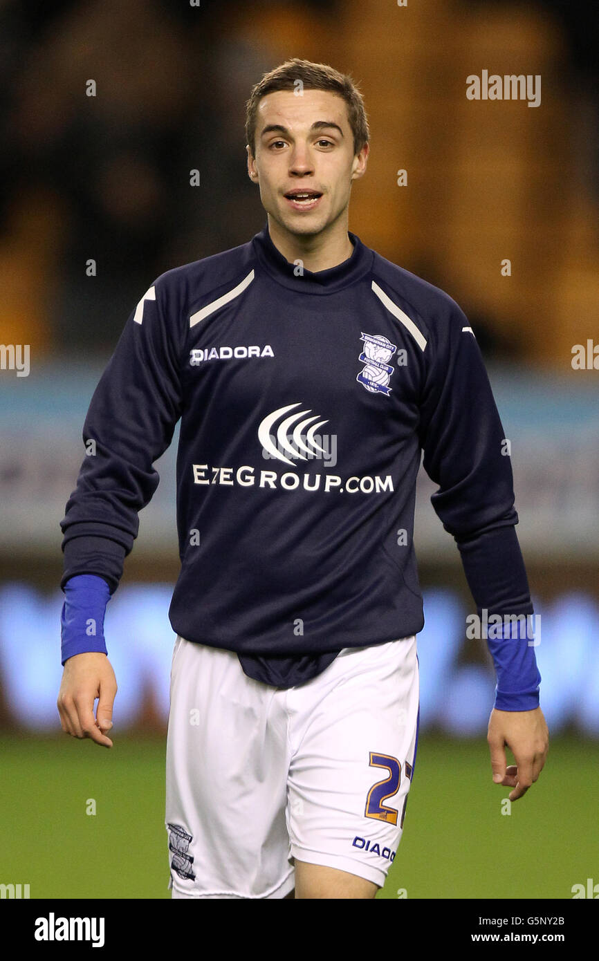 Fußball - npower Football League Championship - Wolverhampton Wanderers gegen Birmingham City - Molineux. Mitchell Hancox, Birmingham City Stockfoto