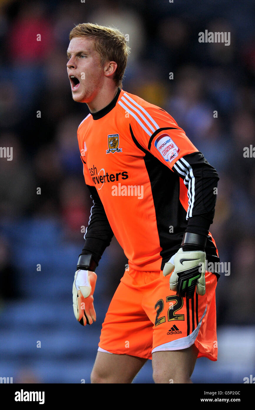 Fußball - npower Football League Championship - Blackburn Rovers gegen Hull City - Ewood Park. Torwart Ben Amos, Hull City. Stockfoto