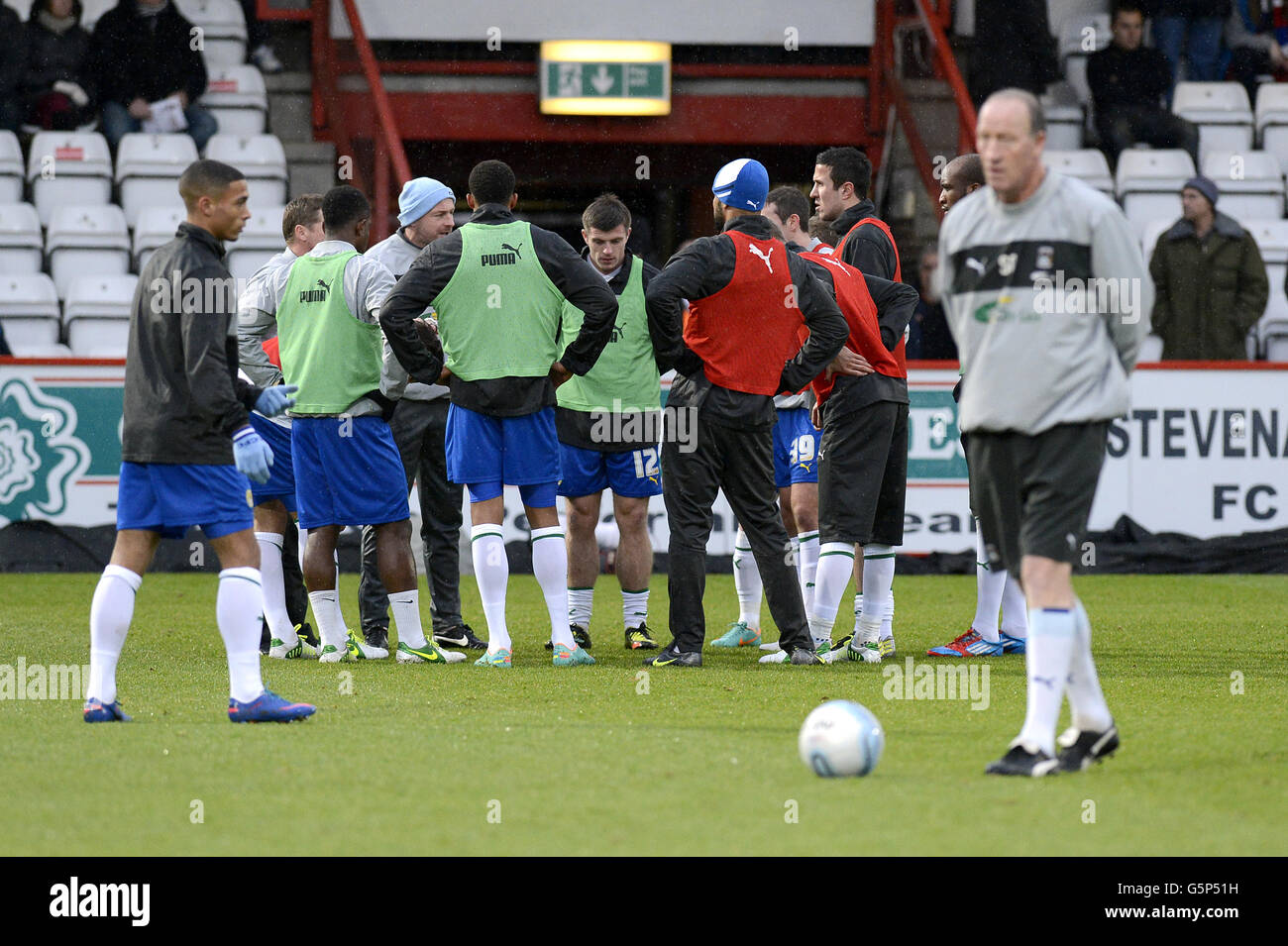 Fußball - Npower Football League One - Stevenage gegen Coventry City - Lamex Stadion Stockfoto