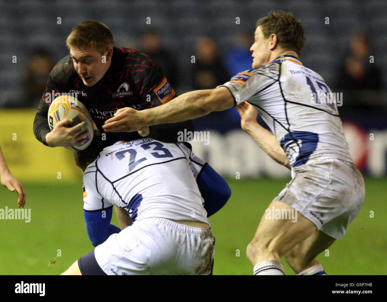 Rugby-Union - Rabo direkte PRO12 - Edinburgh Rugby V Leinster Rugby - Murrayfield Stockfoto