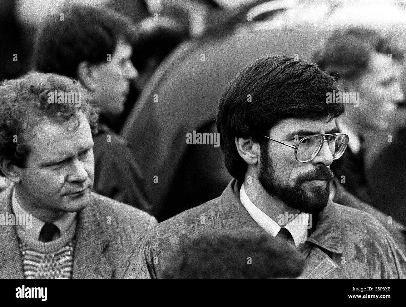 Gerry Adams IRA Särge Stockfoto