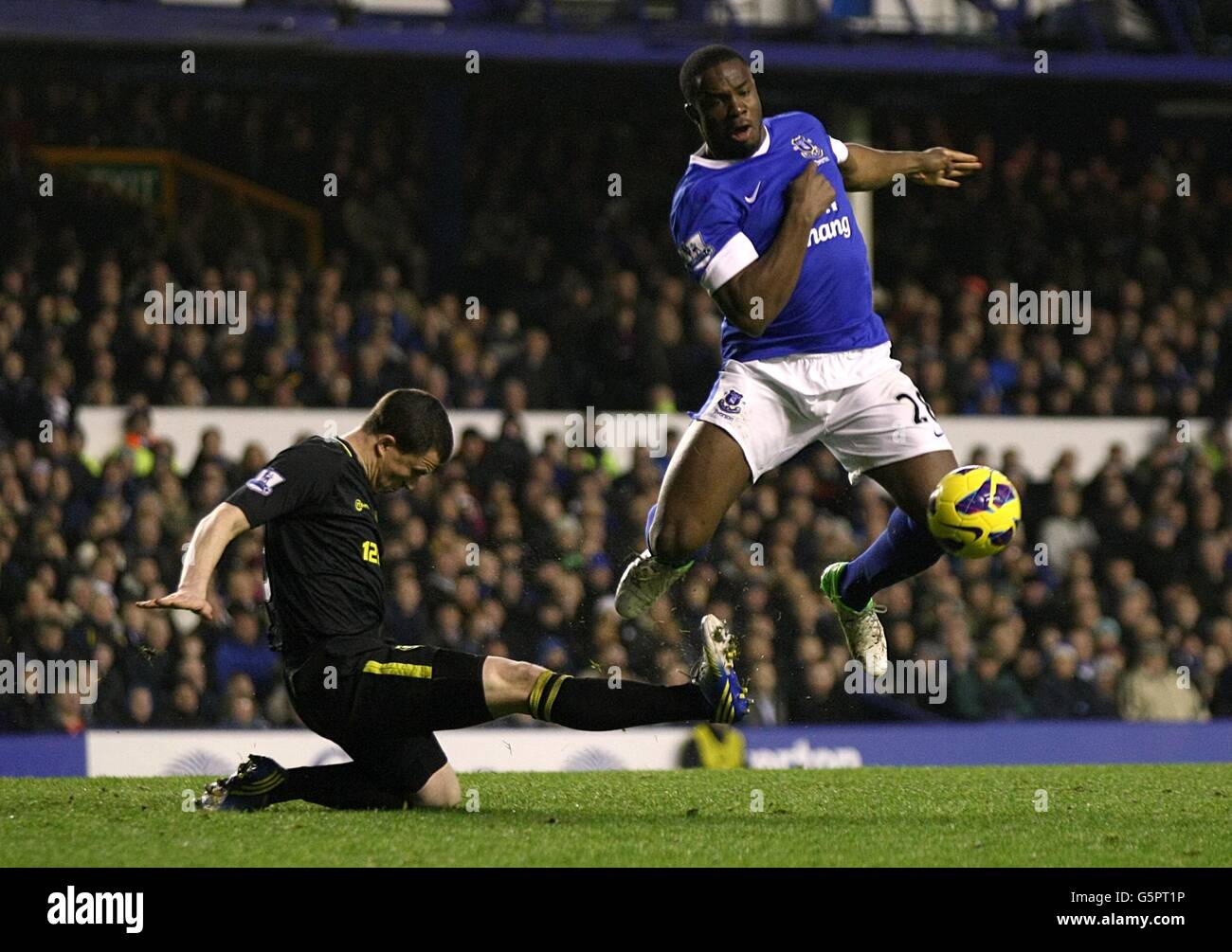 Fußball - Barclays Premier League - Everton V Wigan Athletic - Goodison Park Stockfoto