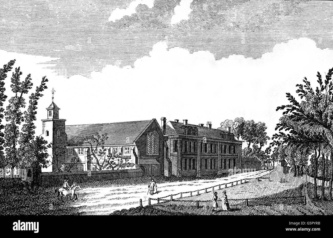 Die Arbeiten an der District Line in London um 1905 sind in Arbeit. Stockfoto