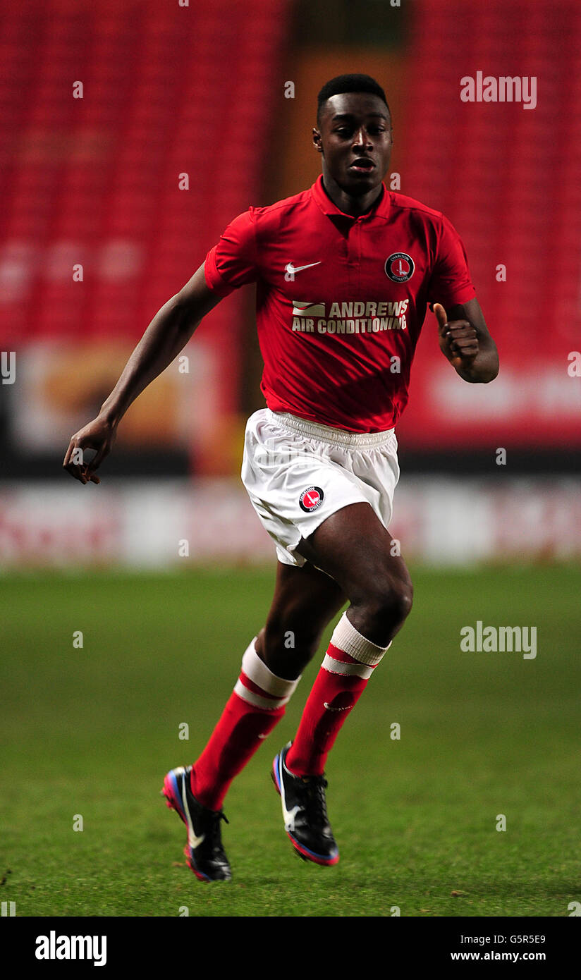 Fußball - FA Youth Cup - vierte Runde - Charlton Athletic gegen Chelsea - The Valley. Tobi Sho-Silva, Charlton Athletic Stockfoto