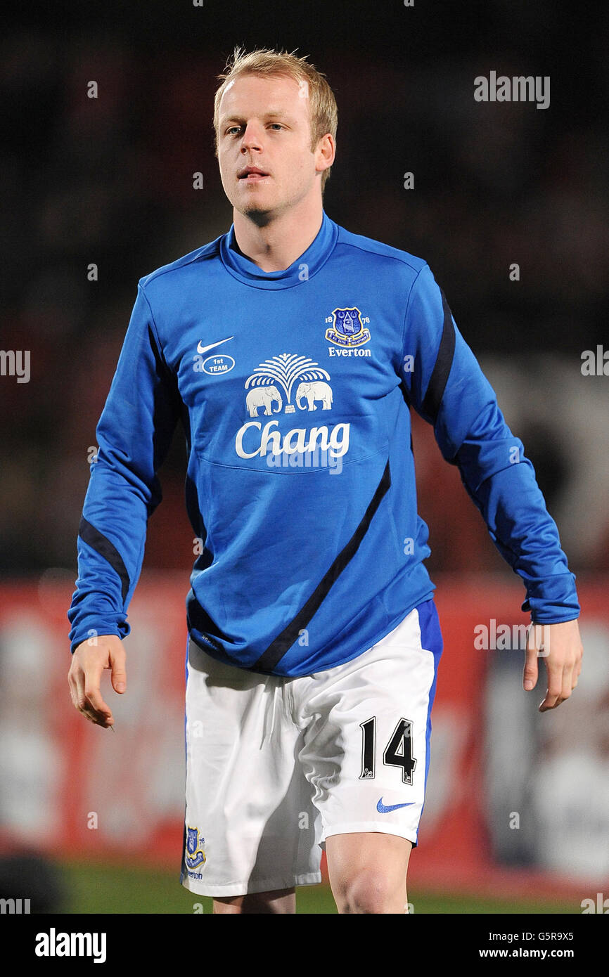 Fußball - FA-Cup - 3. Runde - Cheltenham Town V Everton - Whaddon Road Stockfoto