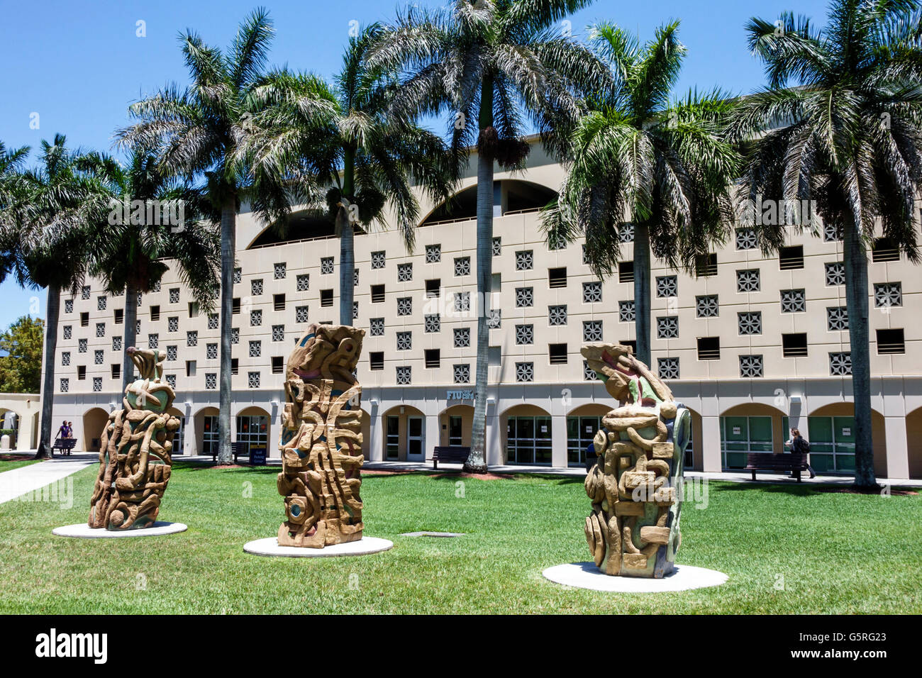 Miami Florida, FIU, International University, Campus, Frost Art Museum, Skulptur, Skulpturen, FL160516024 Stockfoto